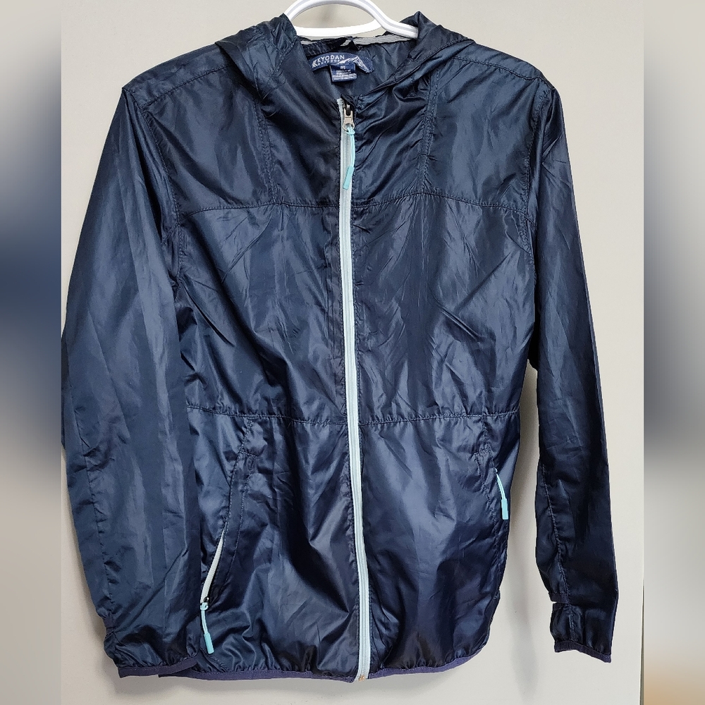 Kyodan  Blue Windbreaker Jacket with Elastic Cuffs Size Small